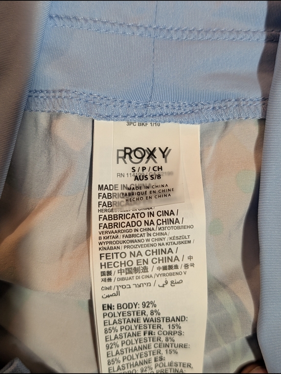 ROXY Blue Floral Board Shorts Women's Size S NWT - Picture 8 of 10